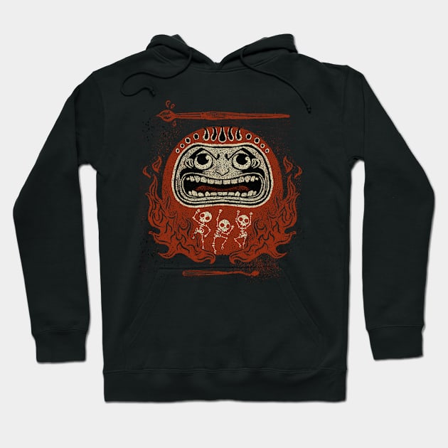 Daruma Love Hoodie by Little Bad Wren 